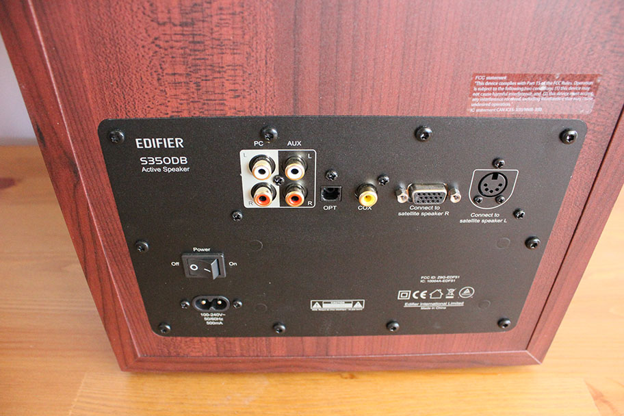 Edifier store s350db dimensions